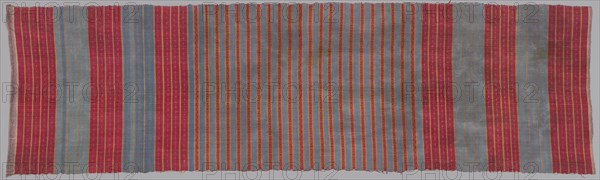 Blanket, 1800s. India, 19th century. Twill weave: cotton?, metal thread; overall: 302.3 x 87.6 cm (119 x 34 1/2 in.).