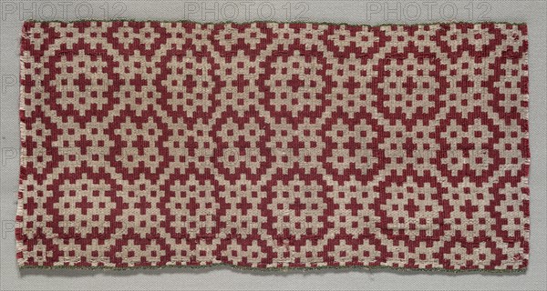 Textile Fragment, 19th century. Morocco, 19th century. Plain compound cloth; silk; average: 23.8 x 11.6 cm (9 3/8 x 4 9/16 in.)