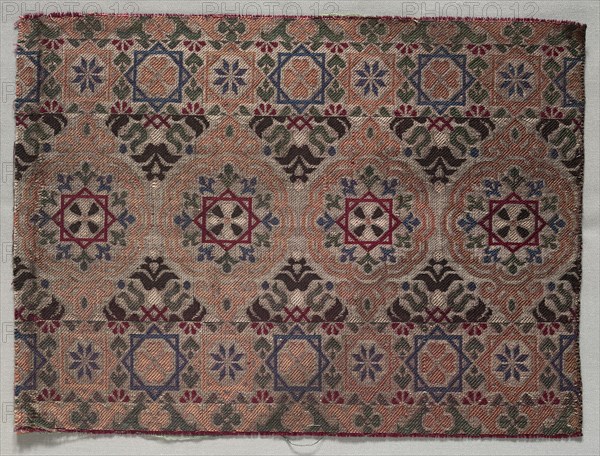 Fragment of Cloth, 19th century. Morocco, 19th century. overall: 24.1 x 32.3 cm (9 1/2 x 12 11/16 in.).