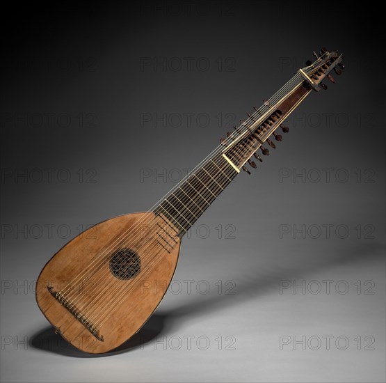 Lute or Tiorbino, c. 1620. Italy, probably made in the mid-17th century, but modified by later repair. Wood; overall: 100.7 x 27.7 cm (39 5/8 x 10 7/8 in.).