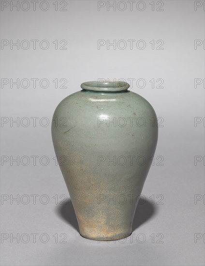 Miniature Jar, 1100s. Korea, Goryeo period (918-1392). Celadon; overall: 11.4 cm (4 1/2 in.).