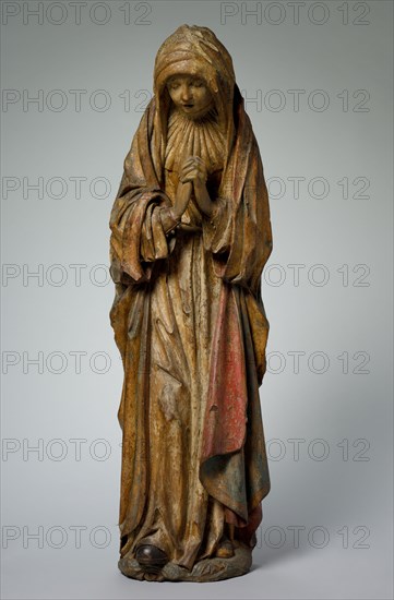 Virgin, 1510-1515. France, Champagne, early 16th century. Painted oak; overall: 119.4 x 36.9 cm (47 x 14 1/2 in.)