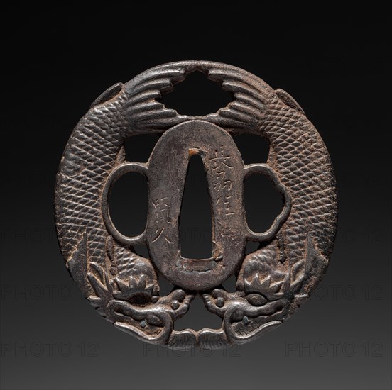 Sword Guard, c. 1800. Japan, Choshu school, Edo period (1615-1868). Iron; diameter: 6.8 cm (2 11/16 in.).