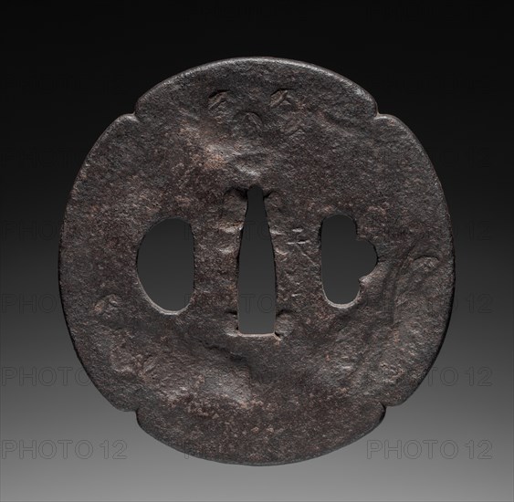 Sword Guard, early 19th century. Japan, Edo Period (1615-1868). Iron; diameter: 8.4 cm (3 5/16 in.).