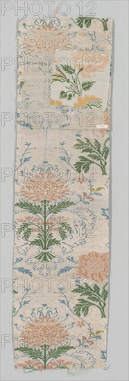 Fragments, 1600s. Italy, 17th century. Brocade, silk; overall: 74.9 x 20.3 cm (29 1/2 x 8 in.)