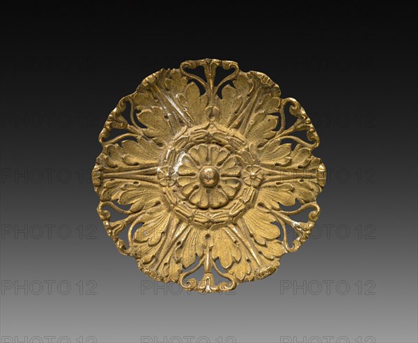 Ornamental Detail, 1775-1799. France, 18th century, Period of Louis XVI. Gilt bronze; diameter: 7.3 cm (2 7/8 in.).