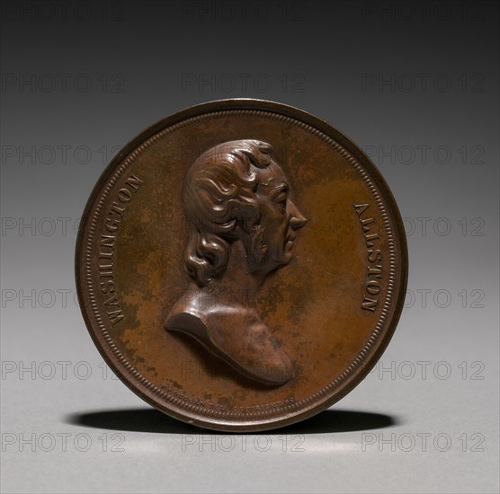 Washington Allston Medal, 1847. Charles Cushing Wright (American, 1853). Bronze; diameter: 6.4 cm (2 1/2 in.).