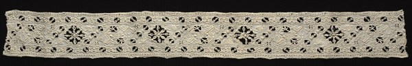 Needlepoint (Cutwork) Lace Insertion, late 16th-17th century. Italy, late 16th-17th century. Lace, needlepoint: linen; average: 6.7 x 56.6 cm (2 5/8 x 22 5/16 in.)