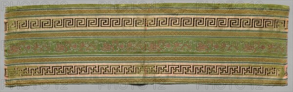 Fragment, 1800s. China, 19th century. Silk; overall: 71.1 x 19.1 cm (28 x 7 1/2 in.)