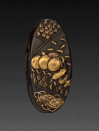 Kashira, 1700-1850. Japan, Tokugawa period. Shibuichi; average: 2.7 x 1.8 cm (1 1/16 x 11/16 in.).