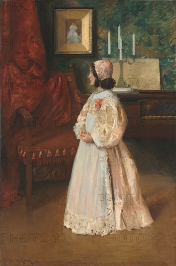 Portrait of My Daughter Alice, c. 1895. William Merritt Chase (American, 1849-1916). Oil on canvas; unframed: 183 x 121.2 cm (72 1/16 x 47 11/16 in.).