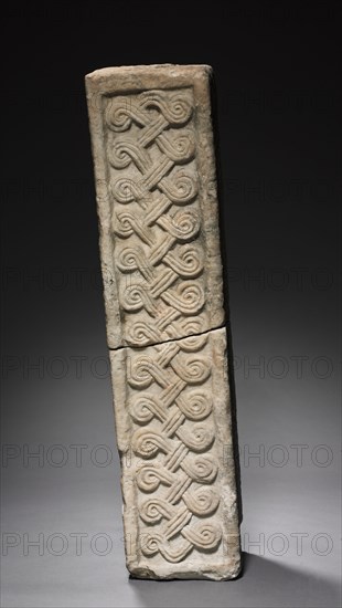 Transenna Post, 700s-800s. Lombardic, Italy, Rome, Migration period, 8th-9th Century. Marble; overall: 109.3 x 24.8 cm (43 1/16 x 9 3/4 in.)