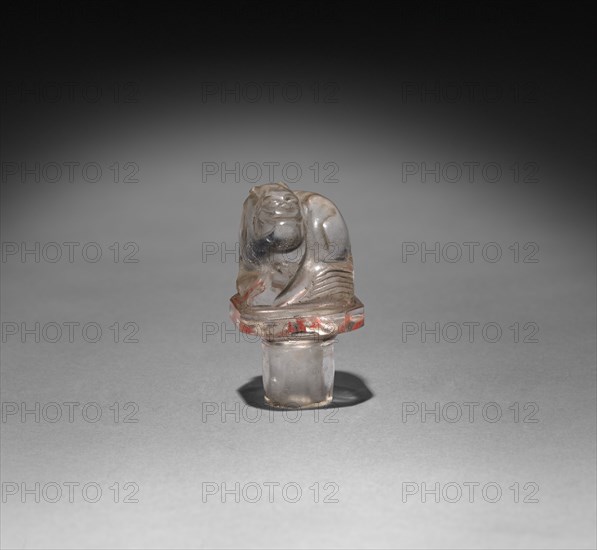 Six-Sided Bottle (stopper), 1644-1912. China, Qing dynasty (1644-1911). Rock crystal; overall: 15 cm (5 7/8 in.).