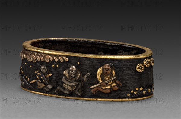 Fuchi, 1700-1850. Japan, Tokugawa period. Shakudo; average: 3.9 x 2.3 cm (1 9/16 x 7/8 in.).