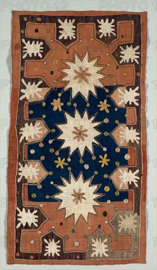 Cushion Cover, 1700s. Dagestan, 18th century. Embroidery, silk; overall: 104.5 x 63.2 cm (41 1/8 x 24 7/8 in.).