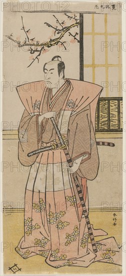 Ichikawa Monnosuke II as a Lord in Formal Dress, 1789. Katsukawa Shunko (Japanese, 1743-1812). Color woodblock print; sheet: 31.2 x 14 cm (12 5/16 x 5 1/2 in.).
