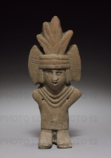 Figurine, 1325-1521. Mexico, Aztec. Pottery; overall: 19.8 cm (7 13/16 in.).