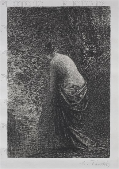 Bather Standing, 1879. Henri Fantin-Latour (French, 1836-1904). Lithograph