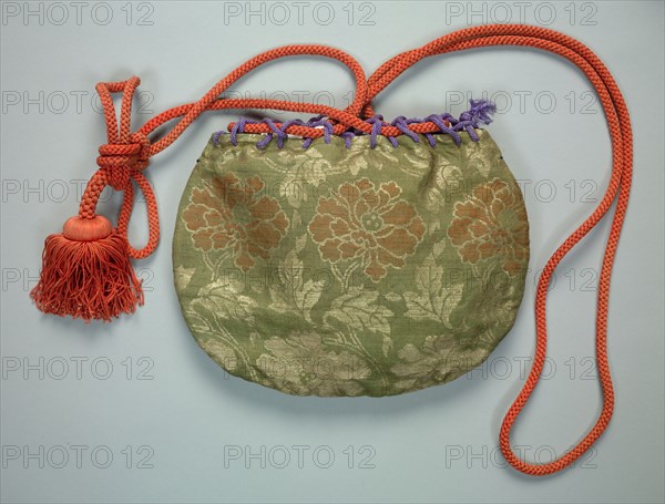 Bag, 1700s. Japan, 18th century. Brocaded silk with metal thread weft; overall: 33 x 26.7 x 5 cm (13 x 10 1/2 x 1 15/16 in.).