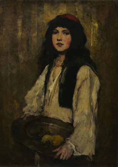The Venetian Girl, c. 1880. Frank Duveneck (American, 1848-1919). Oil on canvas; unframed: 86.7 x 62.6 cm (34 1/8 x 24 5/8 in.).