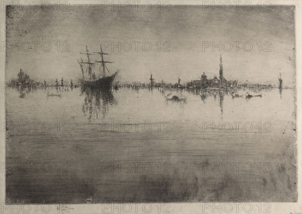 Nocturne, 1880. James McNeill Whistler (American, 1834-1903). Etching