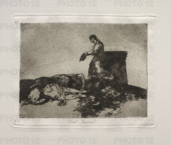 The Horrors of War:  Cruel Tale of Woe. Francisco de Goya (Spanish, 1746-1828). Etching and aquatint