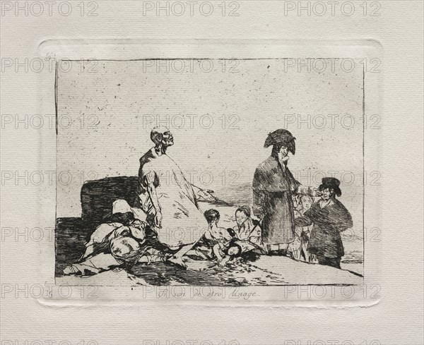 The Horrors of War:  Perhaps They are of Another Breed. Francisco de Goya (Spanish, 1746-1828). Etching