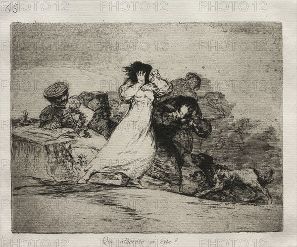 The Horrors of War:  What is this Hubbub?. Francisco de Goya (Spanish, 1746-1828). Etching and aquatint