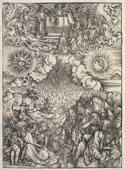 Revelation of St. John: Opening of the Sixth Seal, 1511. Albrecht Dürer (German, 1471-1528). Woodcut