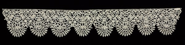 Needlepoint (Punto in aria) Lace Collar, early 17th century. Italy, early 17th century. Lace, needlepoint; average: 14.3 x 90.2 cm (5 5/8 x 35 1/2 in.)