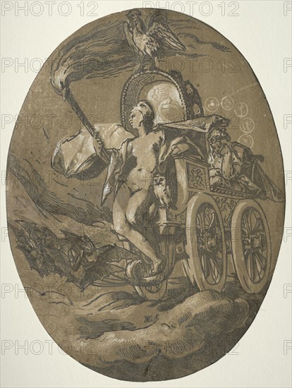 Nox. Hendrick Goltzius (Dutch, 1558–1617). Chiaroscuro woodcut