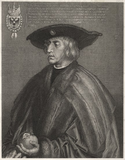 Maximilian I, 1800s. Germany, 19th century. Engraving