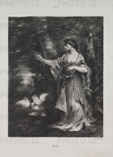 Beauté. Narcisse Diaz de la Peña (French, 1807-1876). Lithograph