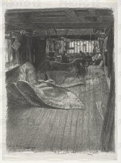 The Sailmaker's Loft, 1911. Thomas Robert Way (British, 1861-1913). Lithograph