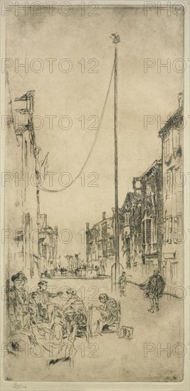 The Mast. James McNeill Whistler (American, 1834-1903). Etching