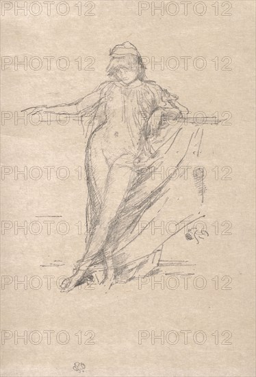 Little Draped Figure Leaning, 1894. James McNeill Whistler (American, 1834-1903). Lithograph