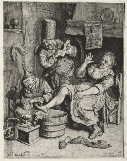 La Ventouse, 1695. Cornelis Dusart (Dutch, 1660-1704). Engraving