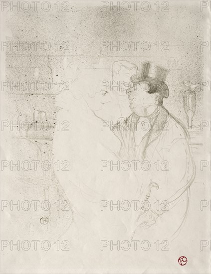 Ida Heath at the Bar, 1894. Henri de Toulouse-Lautrec (French, 1864-1901). Lithograph