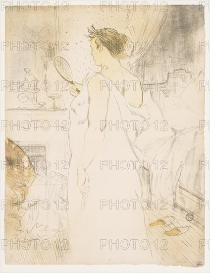 Elles: Woman with a Hand Mirror, 1896. Henri de Toulouse-Lautrec (French, 1864-1901). Color lithograph