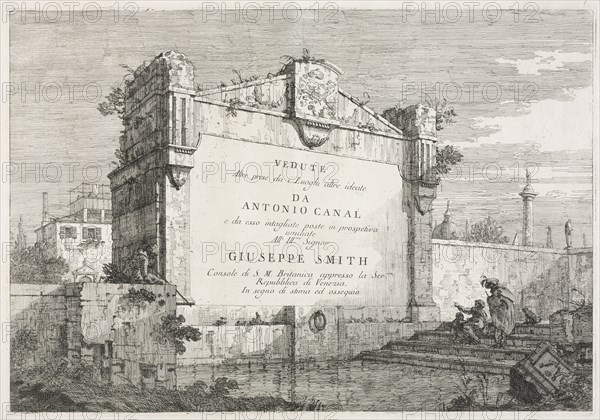 Views: Title Page, 1735-1746. Antonio Canaletto (Italian, 1697-1768). Etching