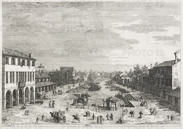 Views: Views of Mestre, a Town in the Province of Venice, 1735-1746. Antonio Canaletto (Italian, 1697-1768). Etching