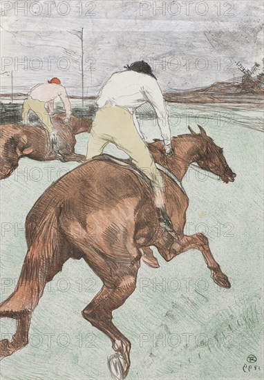 The Jockey, 1899. Henri de Toulouse-Lautrec (French, 1864-1901). Color lithograph