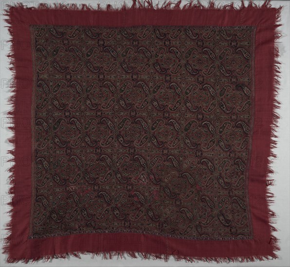 Fragment of a Shawl, late 1700s - early 1800s. India, Kashmir, late 18th - early 19th century. Tapestry twill; wool; overall: 95.3 x 98.4 cm (37 1/2 x 38 3/4 in.)