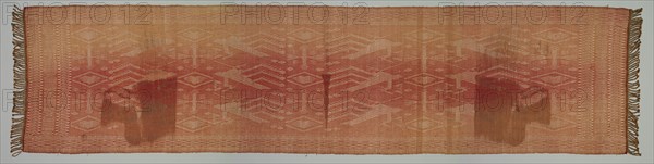 Brocade, late 1800s. Indonesia, Sumatra, Minangkabau, late 19th century. Brocade; silk and metal; overall: 180.3 x 44.5 cm (71 x 17 1/2 in.)