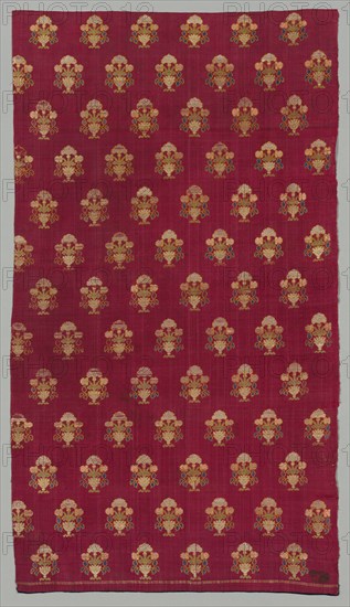 Brocade, 1700s or 1800s. India, Surat, 18th or 19th century. Brocade, "himru"; silk and cotton; overall: 75.6 x 41.9 cm (29 3/4 x 16 1/2 in.)