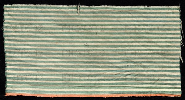 Fragment, 1800s. India, Surat, 19th century. Cotton and silk; overall: 31.1 x 16.5 cm (12 1/4 x 6 1/2 in.)