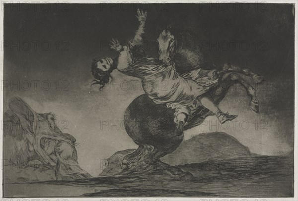 The Proverbs:  The Horse-Abductor, 1864. Francisco de Goya (Spanish, 1746-1828). Etching and aquatint