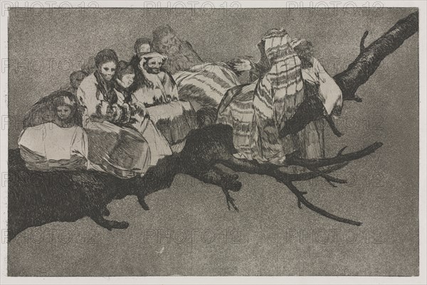 The Proverbs:  Ridiculous Folly, 1864. Francisco de Goya (Spanish, 1746-1828). Etching and aquatint