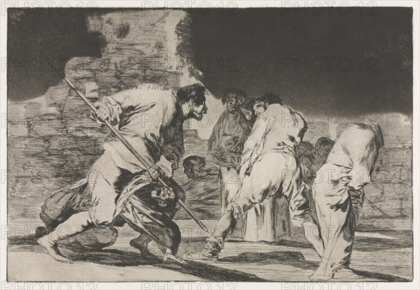 The Proverbs:  The Folly of Fury, 1864. Francisco de Goya (Spanish, 1746-1828). Etching and aquatint