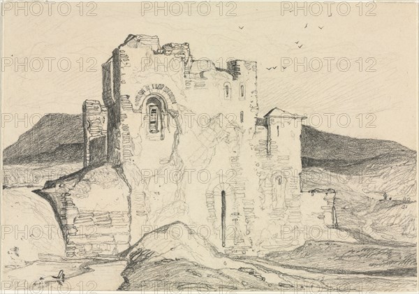 A Castle in Normandy. John Sell Cotman (British, 1782-1842). Graphite; sheet: 18.6 x 26.6 cm (7 5/16 x 10 1/2 in.).